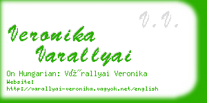 veronika varallyai business card